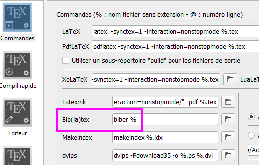 Configuer Biber pour BibLaTeX